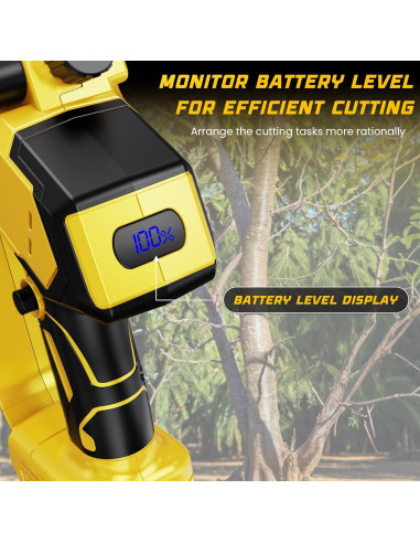 Sierra de Cadena Inalámbrica DEJUNPIOOL 1200W 6+8 Pulgadas