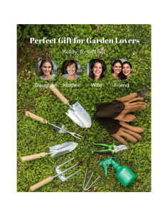 Conjunto de Herramientas de Jardinería VerdantVibes 9 Piezas 2