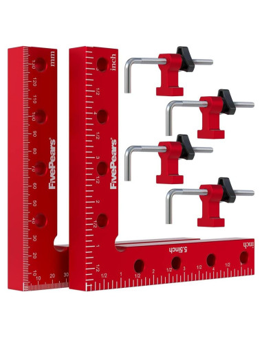 Abrazaderas de Ángulo Recto FivePears 14x14cm 2 Pack