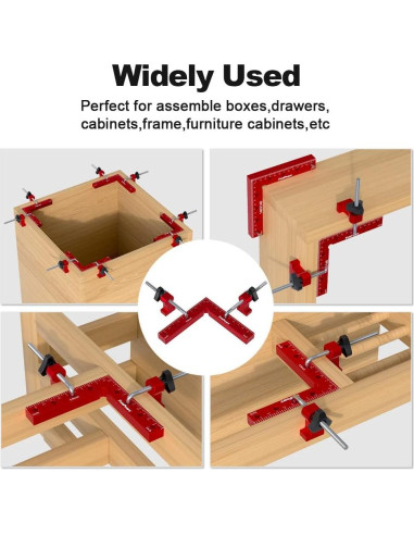 Abrazaderas de Ángulo Recto FivePears 14x14cm 2 Pack