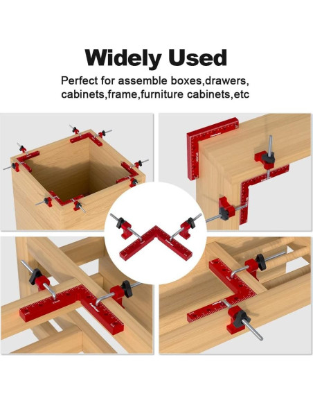 Abrazaderas de Ángulo Recto FivePears 14x14cm 2 Pack