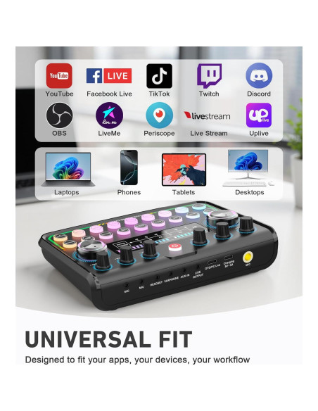 Kit de Podcast SkillDance para 2 Personas con Micrófonos y Mezcladora