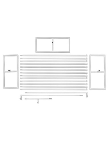 Kit Soporte Arco Boda RIAHNEAH Plateado 3m Carga 10kg