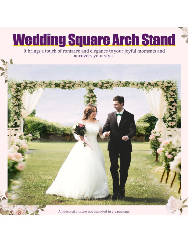 Kit Soporte Arco Boda RIAHNEAH Plateado 3m Carga 10kg