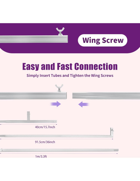 Kit Soporte Arco Boda RIAHNEAH Plateado 3m Carga 10kg