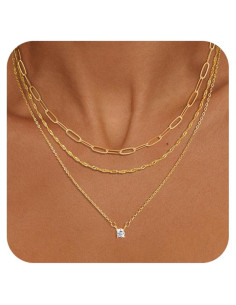 Collar Capa Dorado Bouzilli para Mujeres - Joyería Minimalista