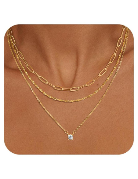 Collar Capa Dorado Bouzilli para Mujeres - Joyería Minimalista