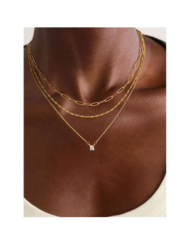 Collar Capa Dorado Bouzilli para Mujeres - Joyería Minimalista