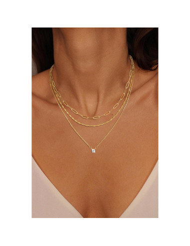 Collar Capa Dorado Bouzilli para Mujeres - Joyería Minimalista