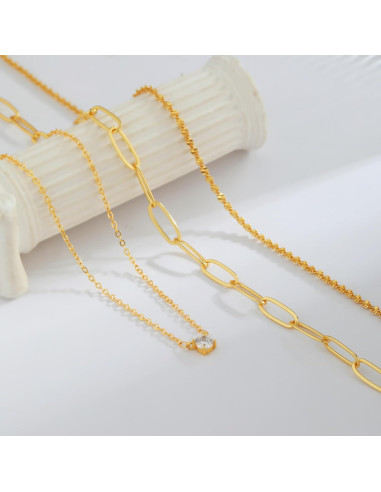 Collar Capa Dorado Bouzilli para Mujeres - Joyería Minimalista