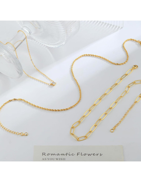 Collar Capa Dorado Bouzilli para Mujeres - Joyería Minimalista