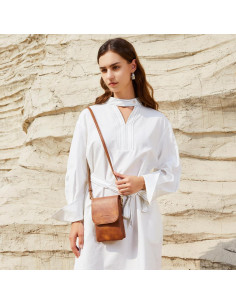 Bolsa Cruzada Pequeña BOSTANTEN de Cuero Vegano para Mujeres 2