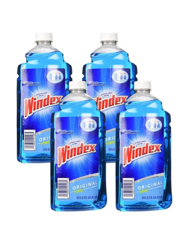Limpiador de Vidrios Windex Original 2 Litros (Pack de 4)