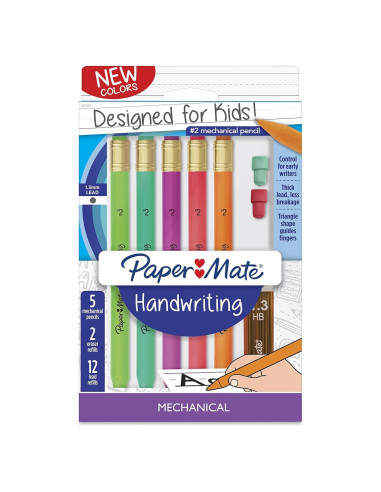 Juego de lápices mecánicos Paper Mate Handwriting 1.3mm 8 unidades