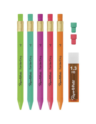 Juego de lápices mecánicos Paper Mate Handwriting 1.3mm 8 unidades