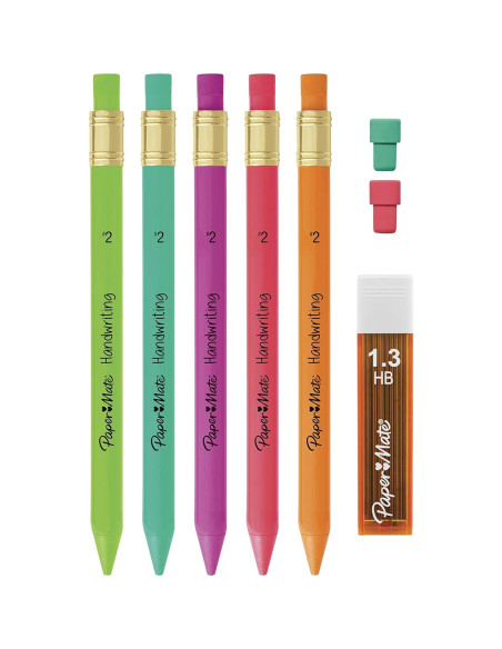 Juego de lápices mecánicos Paper Mate Handwriting 1.3mm 8 unidades