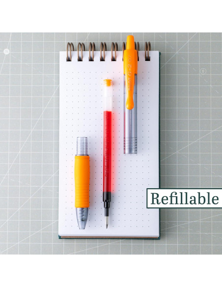 Bolígrafos de Gel Pilot G2 Premium Naranja 0.7mm Paquete de 6