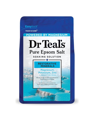 Sal de Epsom Pura Dr Teal 1.36 kg con Magnesio y Minerales
