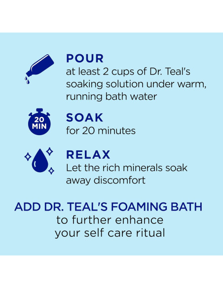 Sal de Epsom Pura Dr Teal 1.36 kg con Magnesio y Minerales