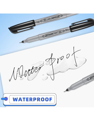 Marcadores Permanentes Affisure 16 Unidades Punta Ultra Fina 0.4mm Negro