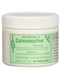 Pomada Calmoseptine para erupciones por pañal - 6 frascos de 70.9g