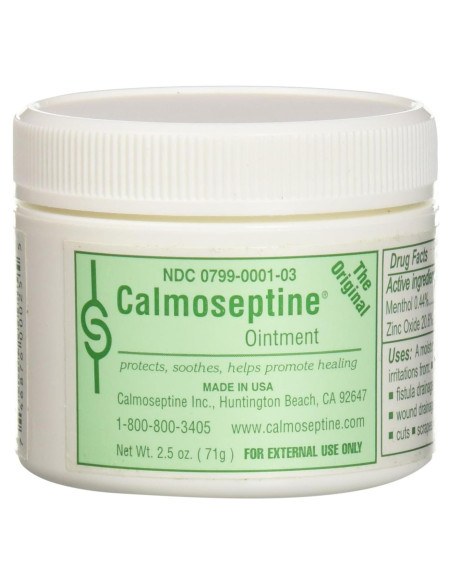 Pomada Calmoseptine para erupciones por pañal - 6 frascos de 70.9g