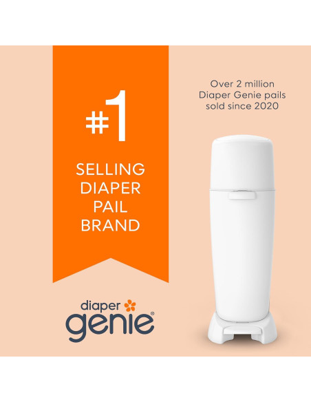 Recargas Diaper Genie 270 Pañales - Paquete de 8 - Max Odor Lock