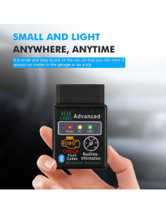 Lector de Códigos OBD2 Bluetooth ViaBecs, Escáner Inalámbrico 2