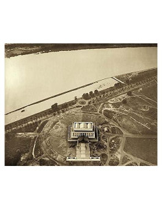 Fotografía Aérea Monumento a Lincoln 27.94x35.56 cm McMahan