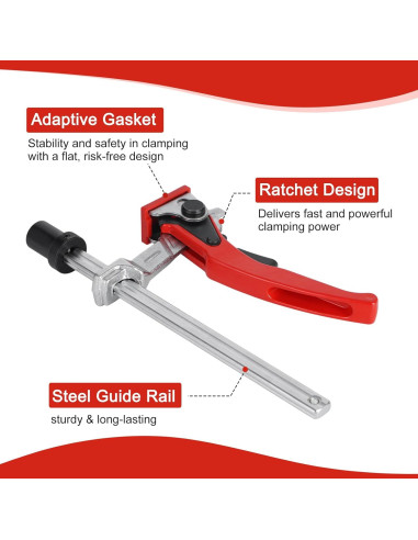 Abrazadera de Palanca MFT FACULX 3/4" (19mm) con 2 Perros