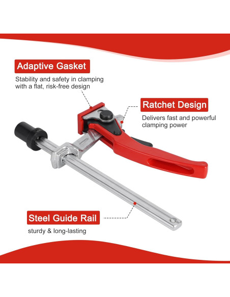 Abrazadera de Palanca MFT FACULX 3/4" (19mm) con 2 Perros