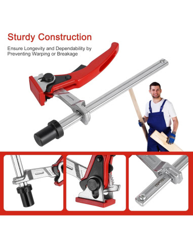 Abrazadera de Palanca MFT FACULX 3/4" (19mm) con 2 Perros