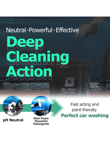 Jabón Concentrado para Lavado de Autos Blask 500 ml - Espuma Rica