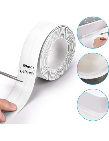 Cinta de Sellado Autoadhesiva PE Solikdm 38mm x 6.4m - 2PCS