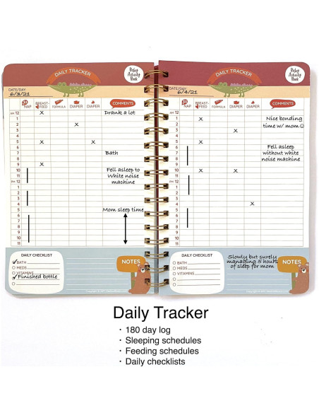 Diario Médico para Bebés Básicos Médicos - Registro Diario A4