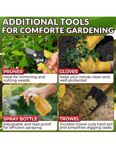 Juego de Herramientas de Jardín NADOBA 10 Piezas Ergonómicas