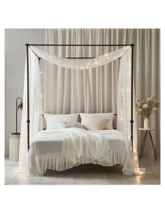 Cortinas de Dosel para Cama de Niñas Comtelek 76.2x578.9cm