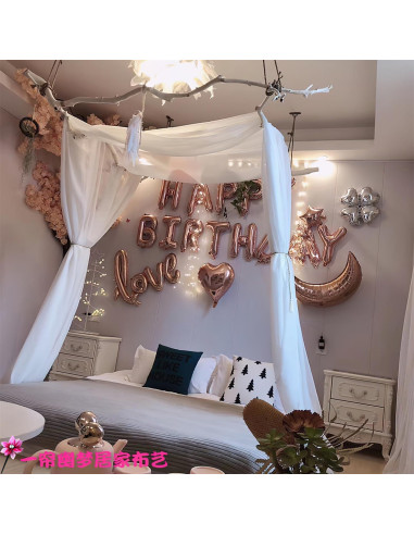 Cortinas de Dosel para Cama de Niñas Comtelek 76.2x578.9cm