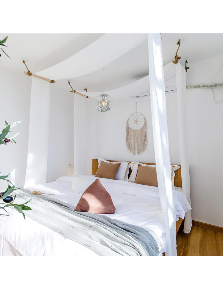 Cortinas de Dosel para Cama de Niñas Comtelek 76.2x578.9cm