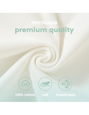 Bata de dormir 100% algodón Minicoco para bebés 0-6 meses