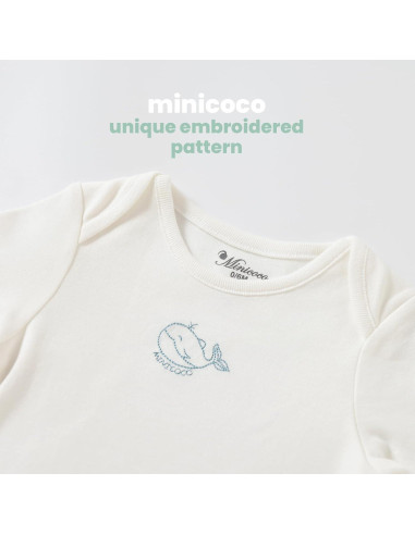 Bata de dormir 100% algodón Minicoco para bebés 0-6 meses