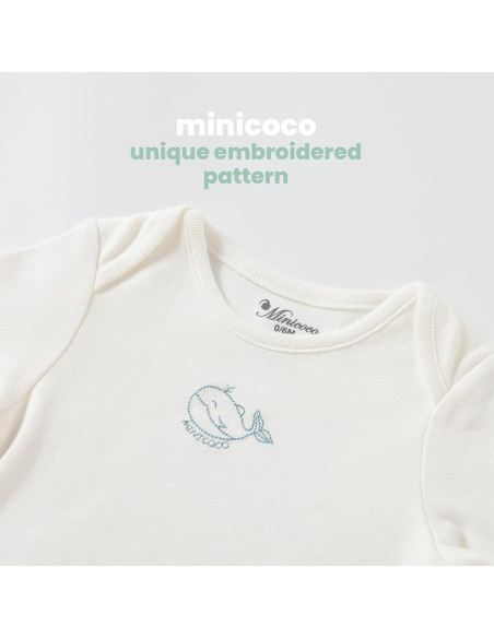 Bata de dormir 100% algodón Minicoco para bebés 0-6 meses