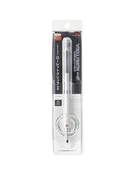 Lápiz Mecánico Uni Kuru Toga 0.5mm Plateado Automático