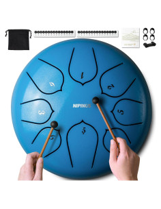 Tambor de Lluvia NIPINUS 6" Acero 8 Notas Impermeable