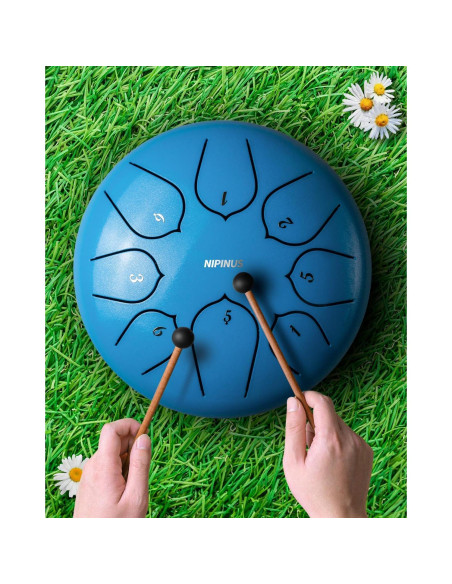 Tambor de Lluvia NIPINUS 6" Acero 8 Notas Impermeable
