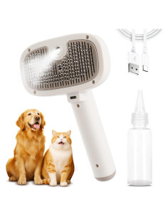 Cepillo de Vapor para Mascotas BKUSX 5 en 1 USB Autolimpiante