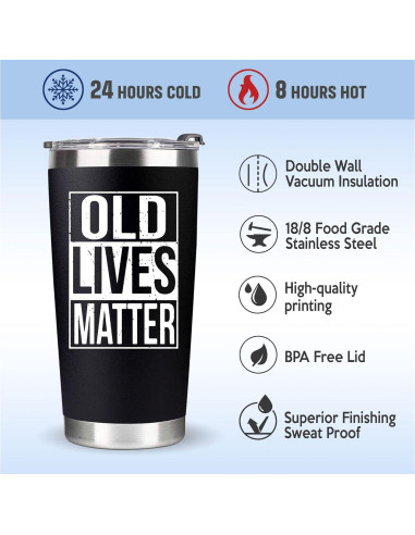 Taza Divertida VIWIS 20oz para Hombres - Regalos Cumpleaños