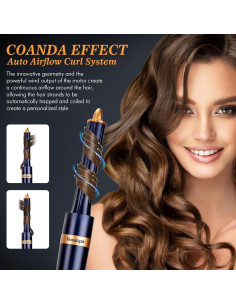 Set 6-en-1 Estilizador de Pelo Homdigrk - Secador y Rizador 2