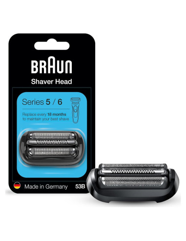 Cabezal de Afeitar Eléctrico Braun 53B para Series 5 y 6