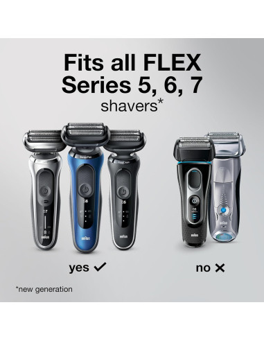 Cabezal de Afeitar Eléctrico Braun 53B para Series 5 y 6